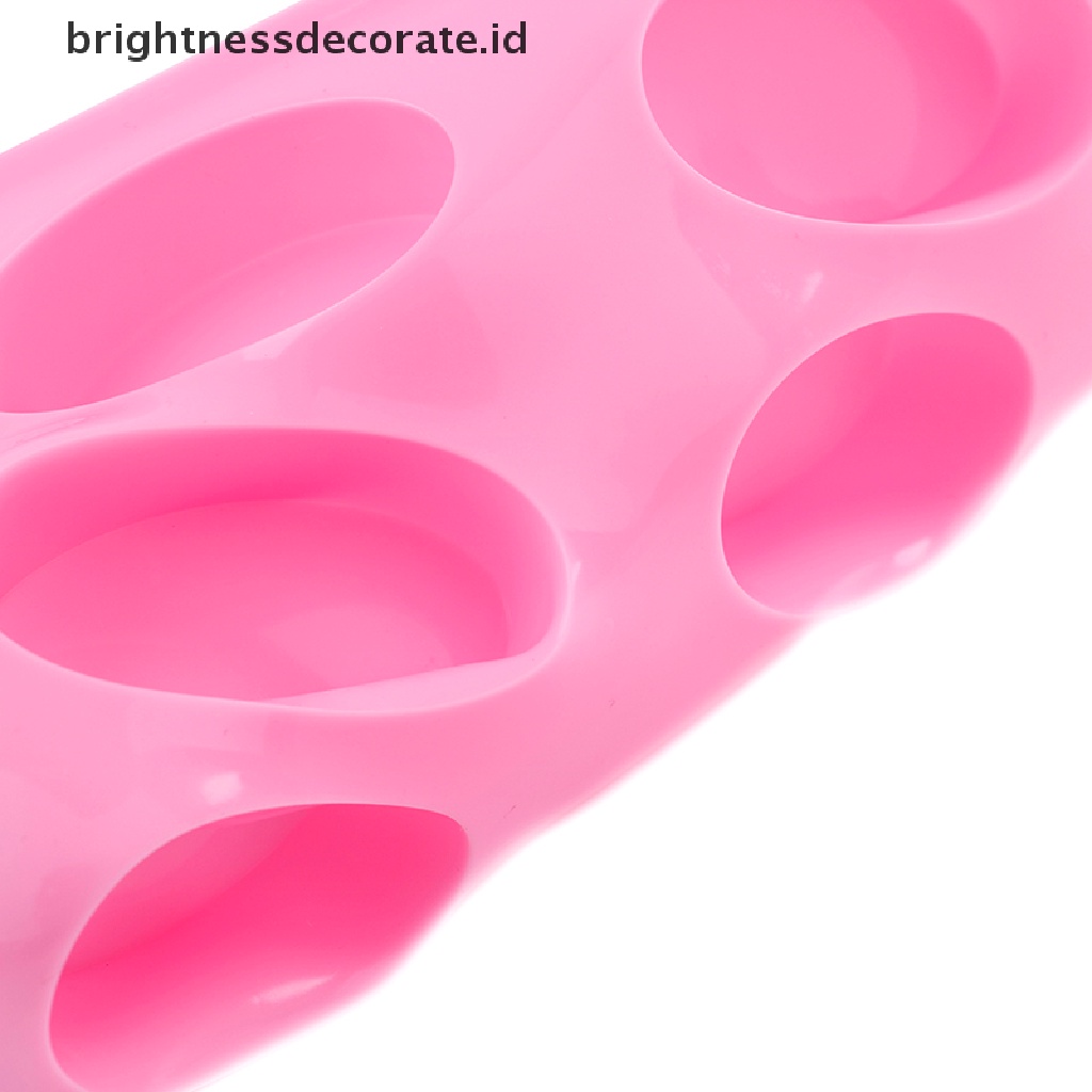 [Birth] 16 Cavity Bentuk Oval Cetakan Sabun Panggang Silicone Mould Tray Homemade Craft [ID]