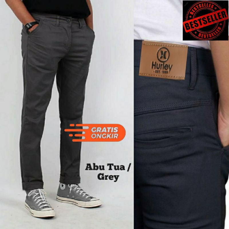 Celana Chino Pria Bahan Adem Nyaman Katun Strecth/Melar Cocok Buat Musim Dingin GAYA COWOK POLO