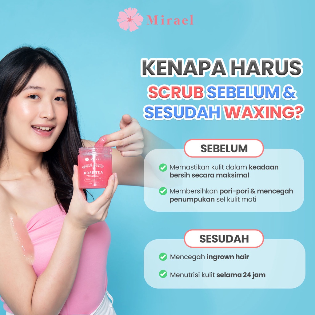 ★ BB ★ Mirael Sugar Scrub 250ml + 50ml | Deep&amp;Gentle Moist - Rosetea - Jasmine Tea 300gr