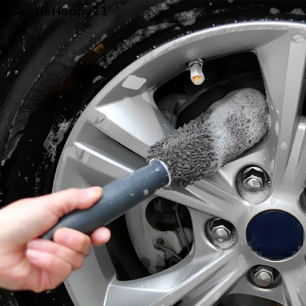 Gentlehappy Alat Pembersih Cuci Otomatis Sikat Pembersih Roda Mobil Portable Microfiber Wheel Tire Rim Brush Cleaning Rims Spokes Wheel Wash Cleaning id