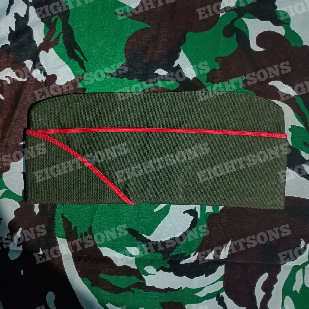 Topi Mut Tamtama TNI Topi Perahu Jatah TNI