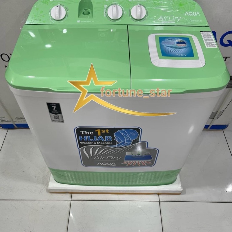 Mesin Cuci 2 Tabung 7KG Aqua Qw-761xt