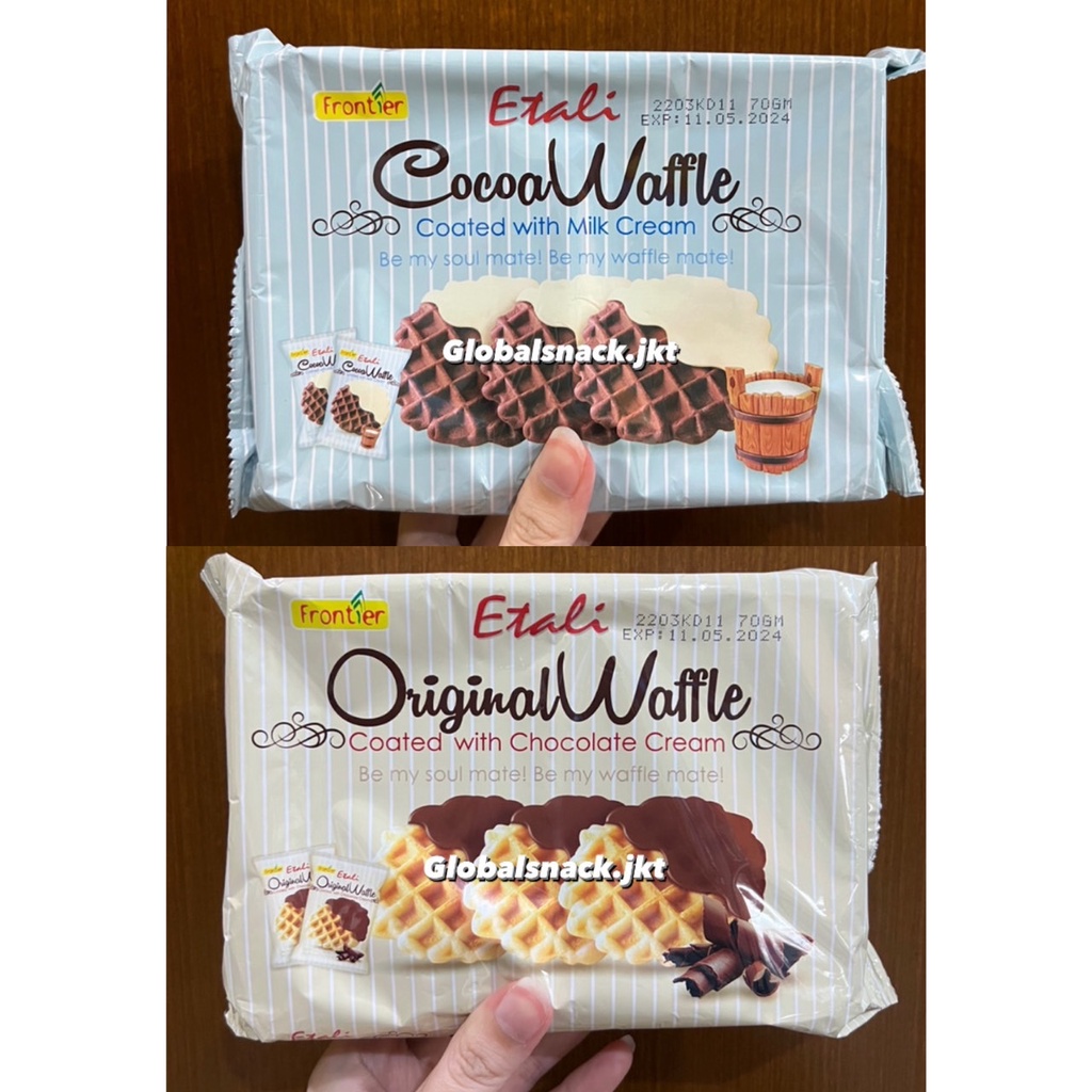 

FRONTIER ETALI ORIGINAL WAFFLE / COCOA WAFFLE COATED WITH CHOCOLATE MILK CREAM