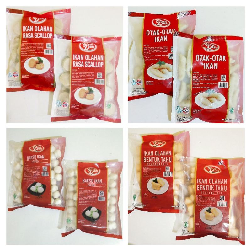 Jual Pakden Scallop Bakso Ikan Tofu Otak Otak Ikan 500g Shopee 
