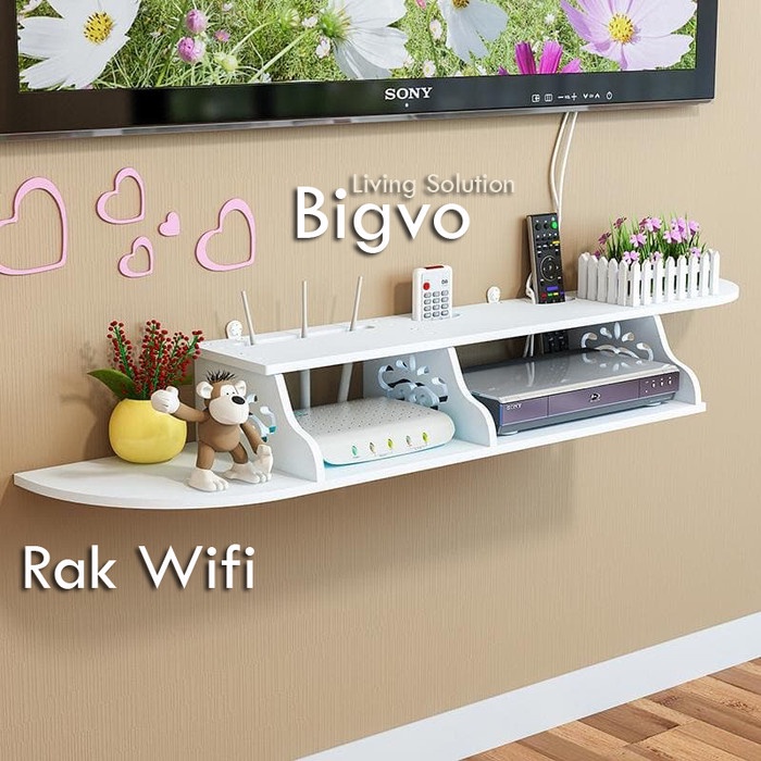 Rak Rak Wifi Ambalan Dinding Gantung Vintage Remote Wifi Recorder Recevier