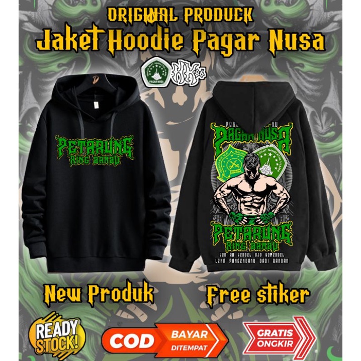 jaket pagar Nusa hoodie terbaru / sweater pagar Nusa simpel / jaket simpel PN