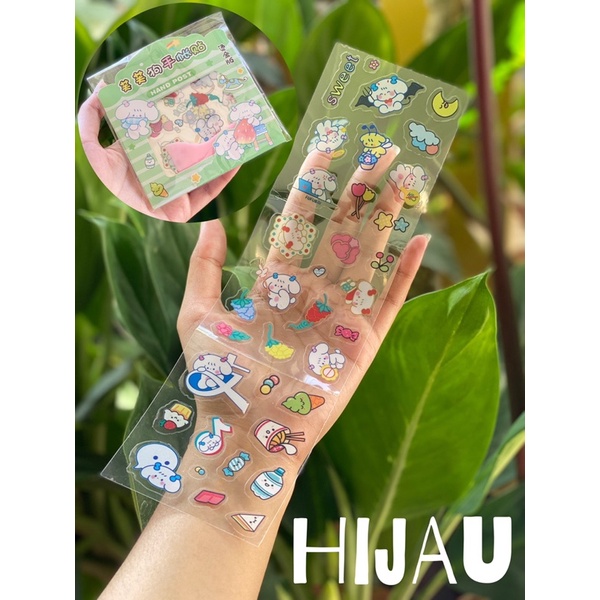 sticker momo korea viral hand post sticker stiker bening sticker transparan stiker gelas stiker spatula