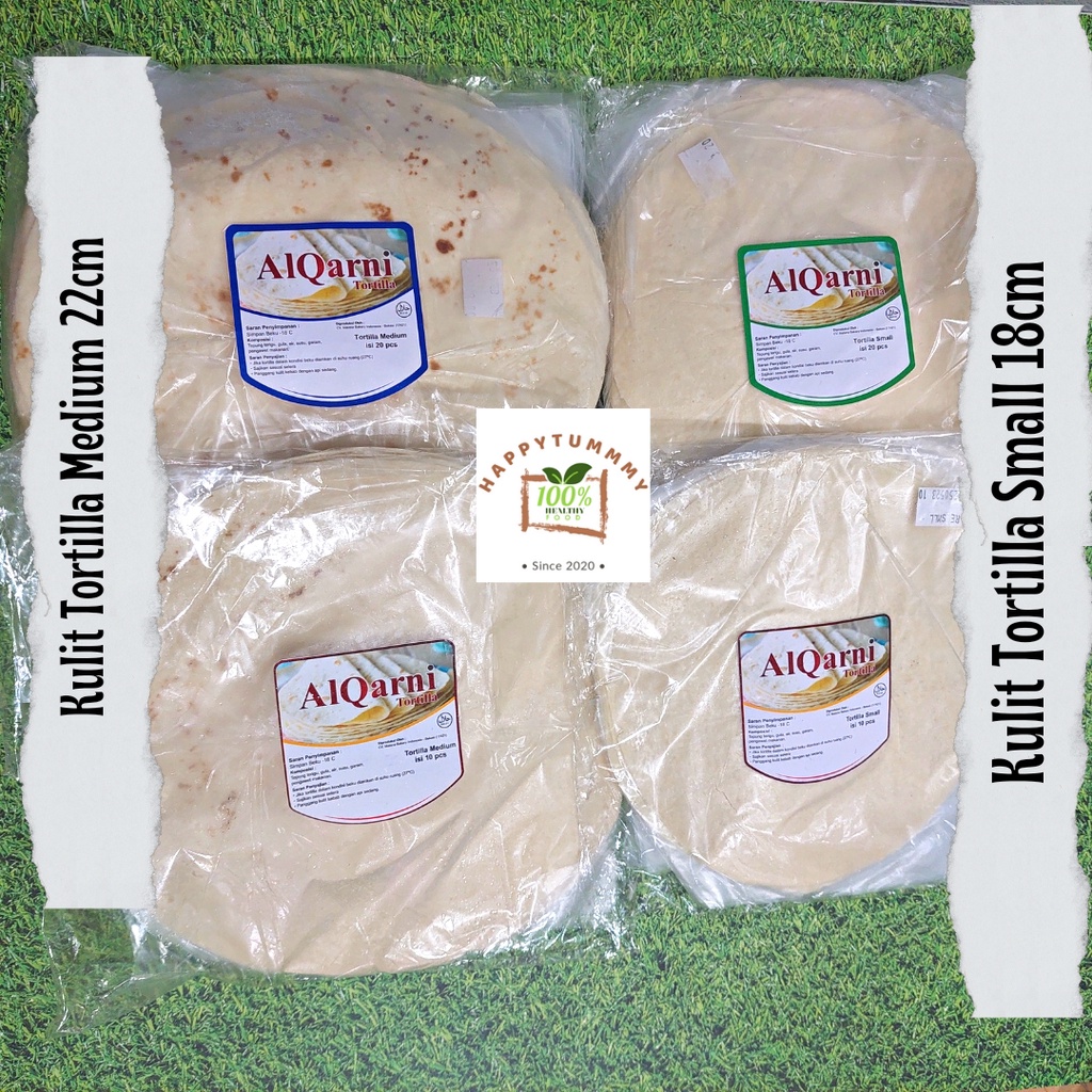 HPT - KULIT KEBAB TORTILLA MEDIUM SMALL / SEDANG KECIL 22CM &amp; 18CM KUALITAS PREMIUM MURAH HALAL