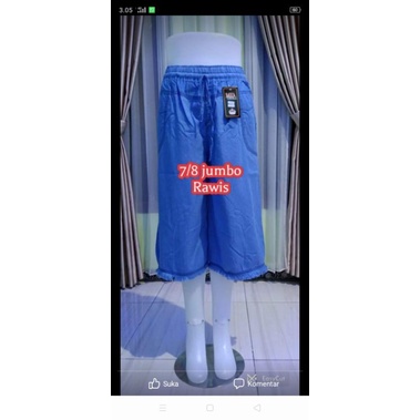 Celana kulot 7/8 wanita dewasa