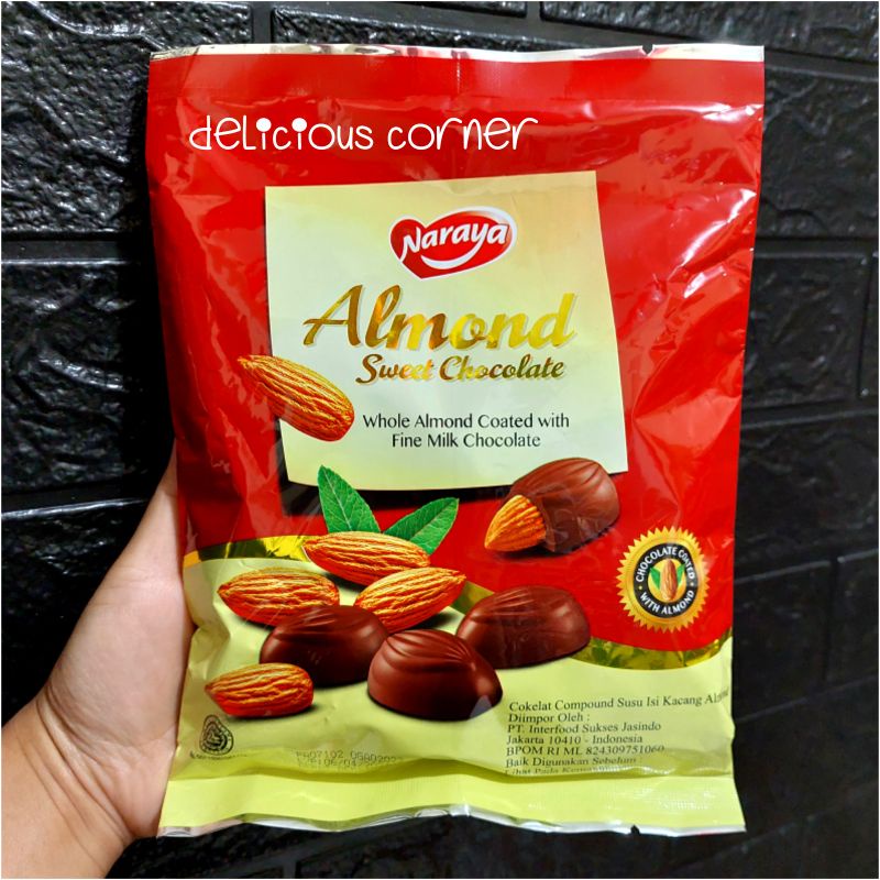 

Naraya Almond Sweet Chocolate 200g coklat cokelat import