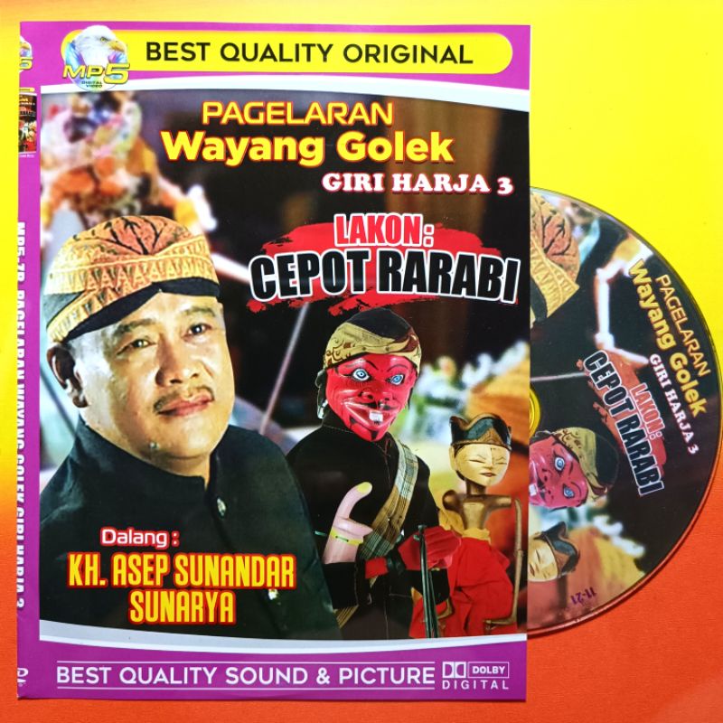 KASET VIDEO MP5 PAGELARAN WAYANG GOLEK DALANG ASEP S. LAKON CEPOT RARABI.