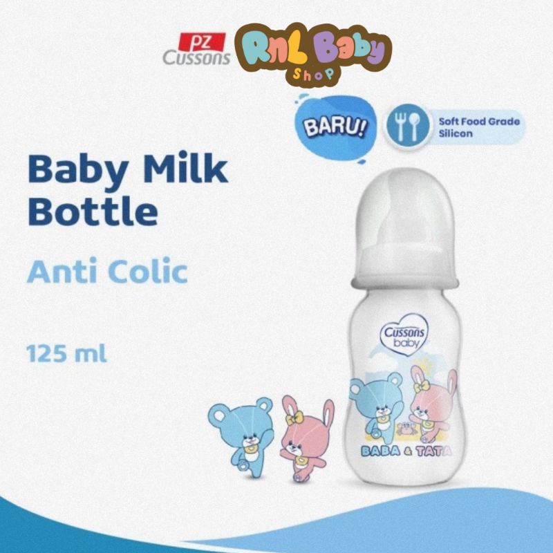 Cussons Baby Milk Bottle Reguler PP Anti Colic 125 ml - Botol Susu Bayi