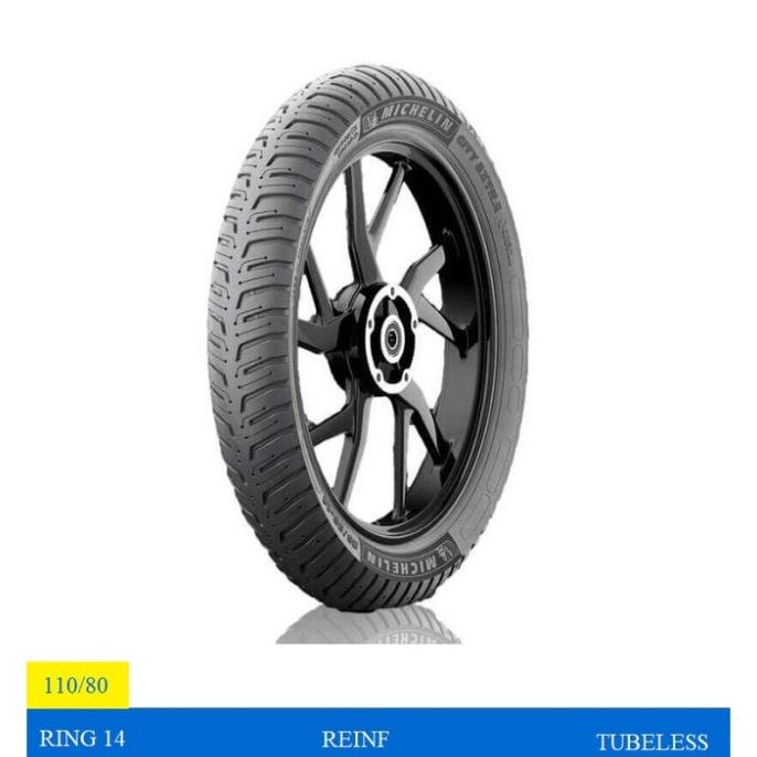 Michelin Ban Motor City Extra 110/80 Ring 14 - Ban Tubles