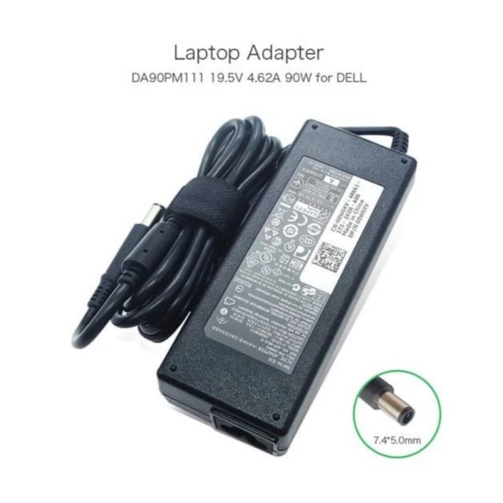 ORIGINAL ADAPTOR DELL 19.5V 4.62A (7.4x5.0MM) E6500 E6520 E6530 E6510 E7240 E7250 E7440