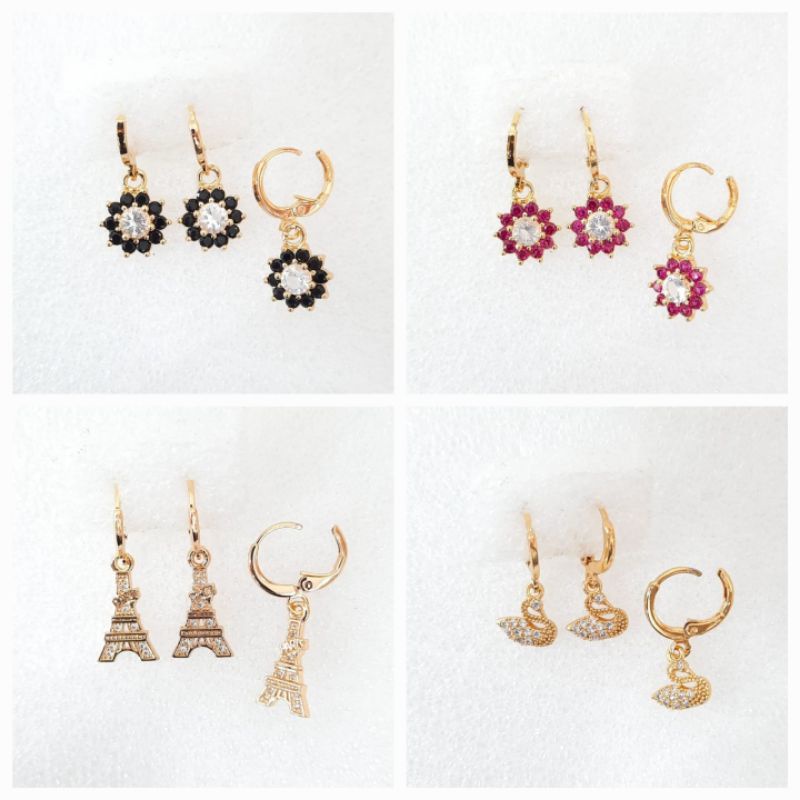 anting emas wanita