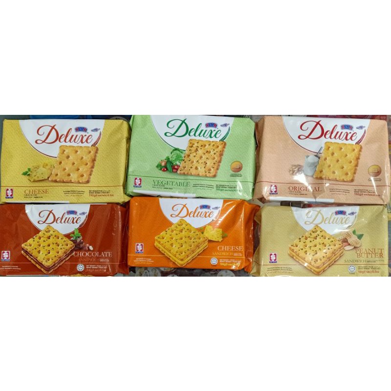 

[HALAL] 180grm Biskuit Deluxe 6 Varian Rasa Import Malaysia ISI 6 PACK