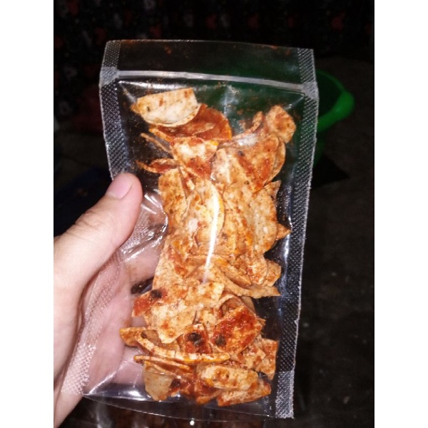 

basreng viral rasa balado pedas manis wangi daun jeruk dijamin renyah dan empuk