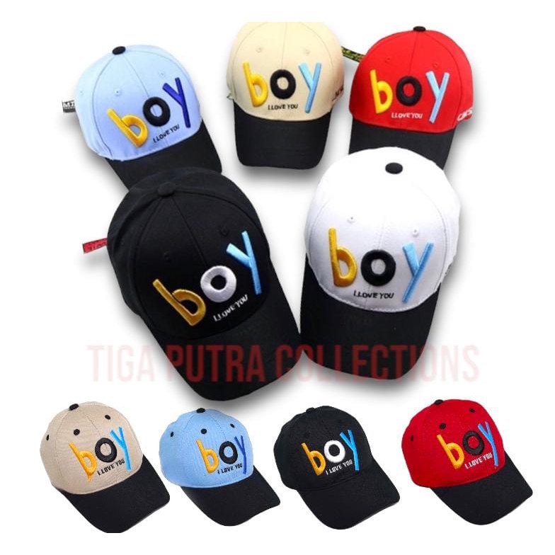 TOPI ANAK LAKI LAKI 2-7 TAHUN TOPI BORDIR BOY [GRATIS BORDIR NAMA ]