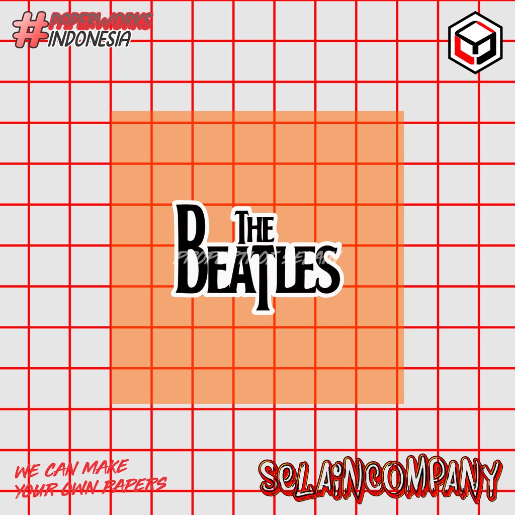 

STICKER SELAIN.CO motif musik band THE BE4TLES