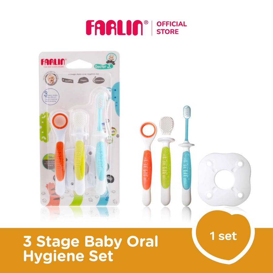 FARLIN 3 Stage Baby Oral Hygiene Set