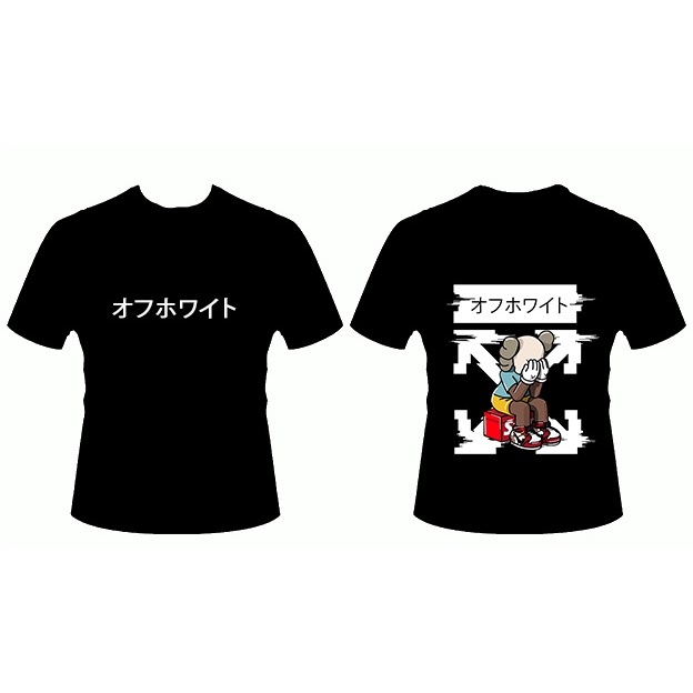 KAOS OFF WHITE X KAWS | FUKKU | KAOS BERKUALITAS | KAOS UNISEX | KAOS KAWS | KAOS JEPANG | KAOS KERE