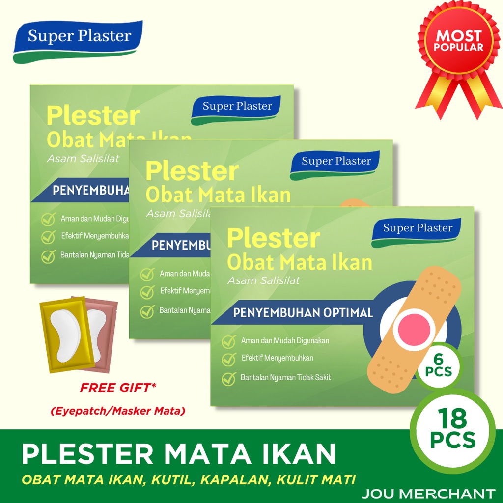 PAKET HEMAT Plester Kutil dan Mata Ikan isi 18 PCS / Callus / Kapalan / GRATIS HADIAH