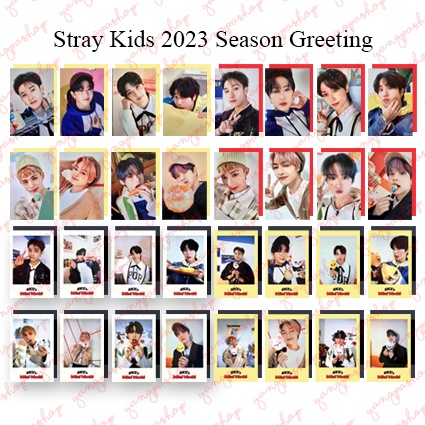 [PO / SET] STRAY KIDS 2023 SEASON GREETING SKZZ PHOTOCARD FAN MADE UNOFFICIAL YANGPASHOP SG GREETING