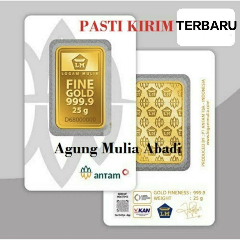 LM EMAS ANTAM 25 gram, LOGAM MULIA TERBARU
