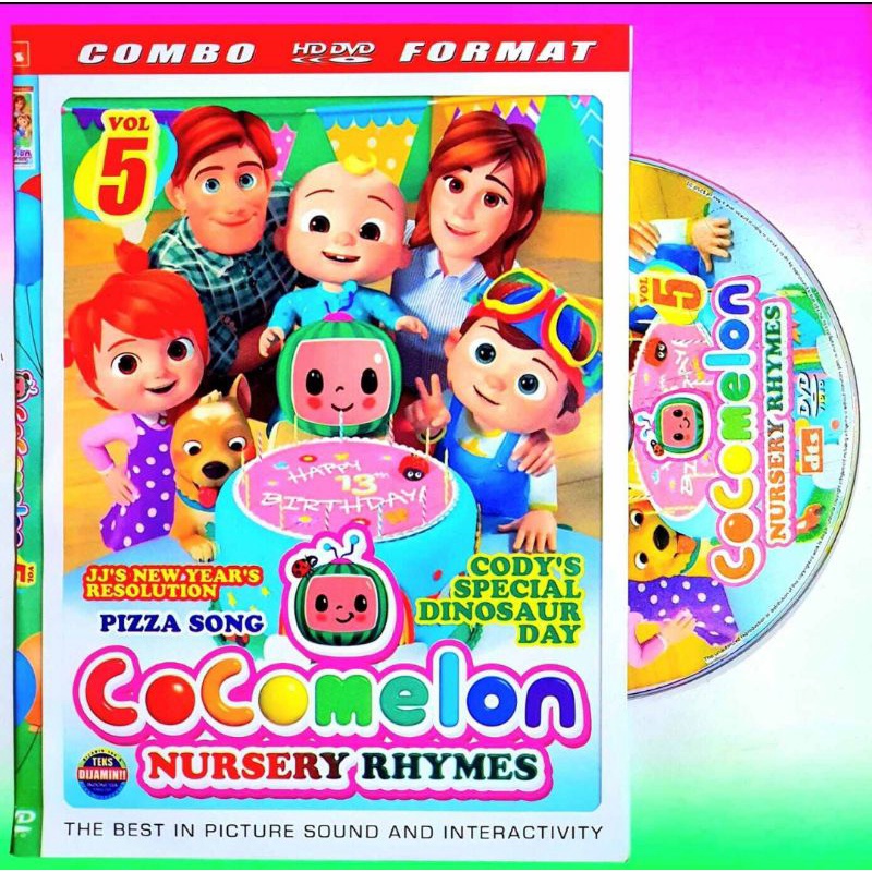 KASET DVD ANAK ANAK - KASET CD DVD LAGU ANAK ANAK BAHASA INGGRIS COCOMELON TERBARU - KASET CD EDUKAS