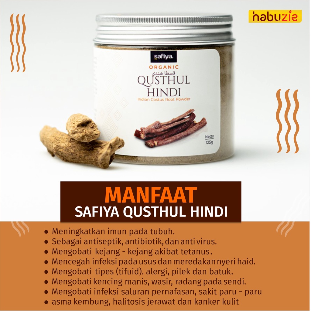 

Qusthul Hindi 250gr | Qust Al Hindi | Serbuk Kayu India Safiya Original Premium