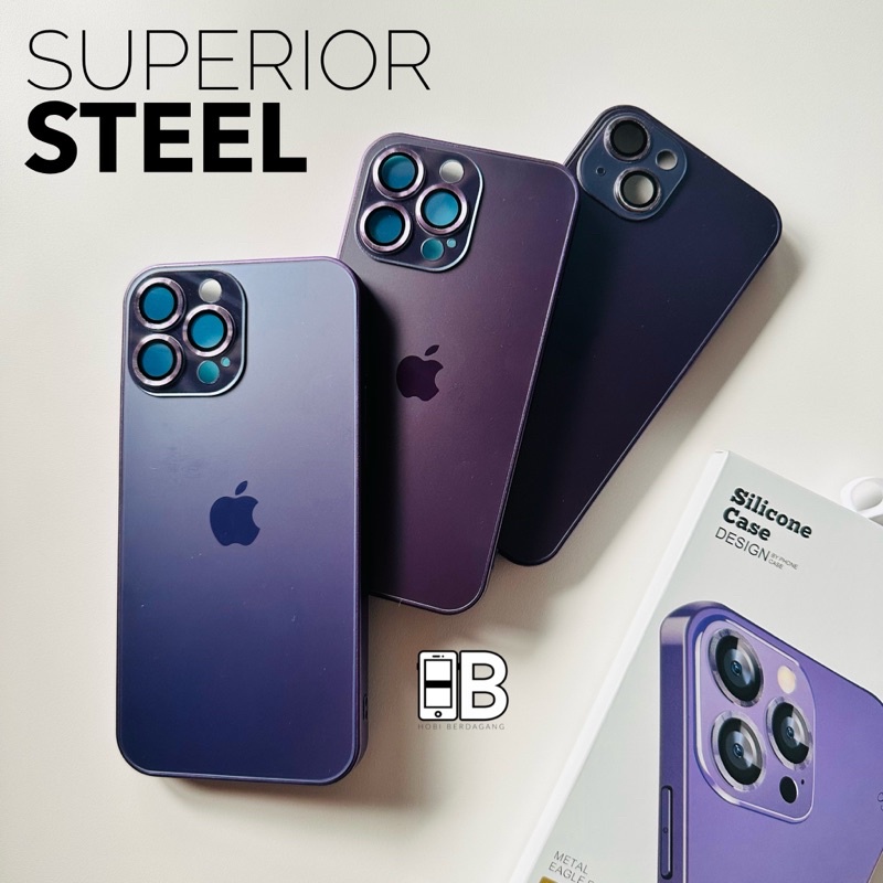 Superior Ultra Steel Case DEEP PURPLE iPhone 11 12 13 14 PRO MAX