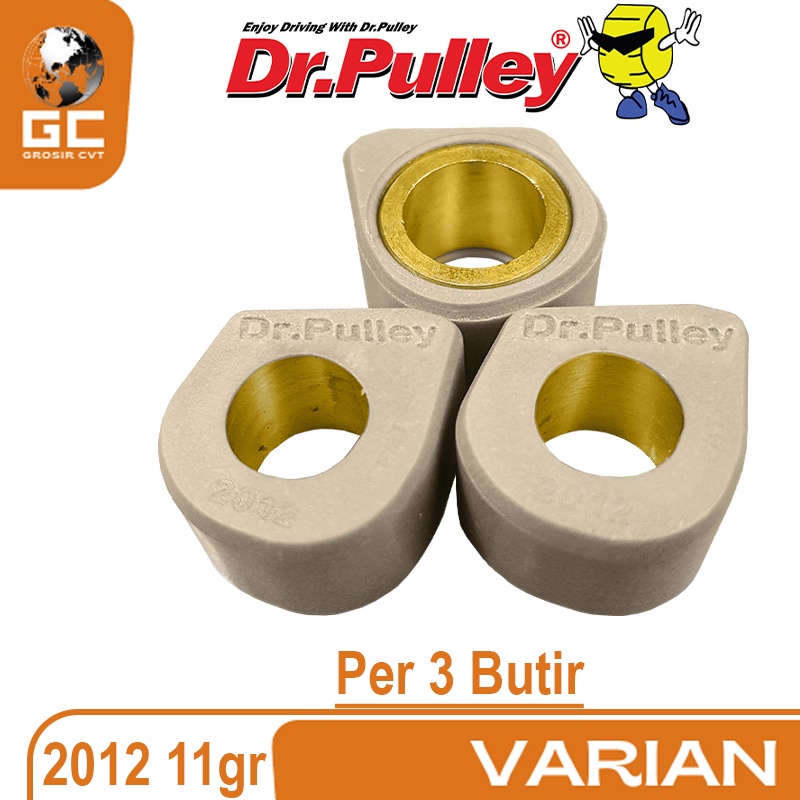 Sliding Roller Mio M3/S/Z Fino Freego X-Ride Gear Fazzio Xeon Soul GT 125 cc 2012 09 10 11 12 13 Gram Per 3 Butir Dr Pulley