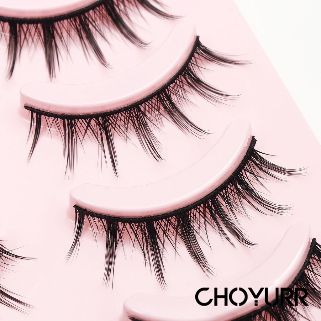 【COD】5 Pasang Bulu Mata Palsu Korea Natural / 3D Bulu Mata Palsu Dolly Eyelashes /  False Eyelashes 3D / Air False Eyelashes Comic Eye / Douyin Makeup Untuk Cosplay -CH