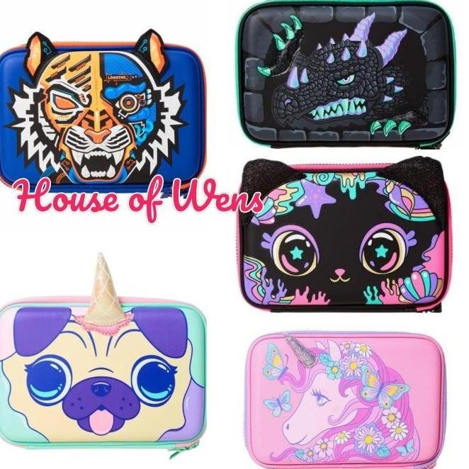

SMIGGLE HEY THERE DOUBLE HARDTOP PENCIL CASE ORIGINAL - TEMPAT PENSIL UH654OIK