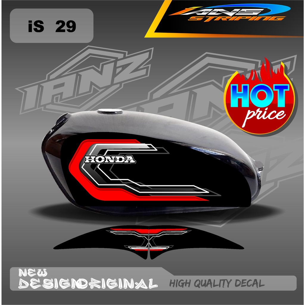 DECAL STRIPING LIST TANGKI CB100 HOLOGRAM / NON HOLOGRAM IS29
