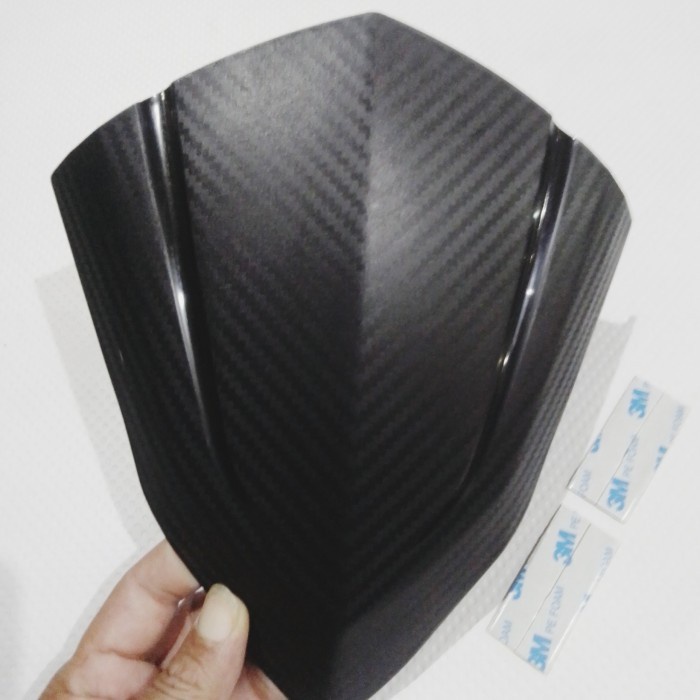 VISOR VARIO 160 CBS dan ABS ( 2021 2022 ) / VISOR VARIO 125 - 150 LED 2016 2017 - CARBON / KARBON HITAM DOP + DOUBLE TAPE