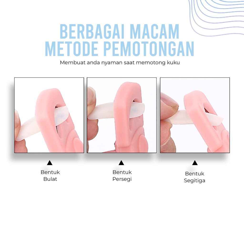 [ COD ]  Gunting Kuku Kaki Tipe U Bahan Stainless Steel Untuk Manicure/Gunting Kuku Palsu Cutter Tips Manikur Alat Pemotong