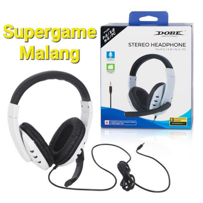 Headset Gaming PS4 PS5 Stereo Headphone Wired PS 4 PS 5 Dobe Xbox PC