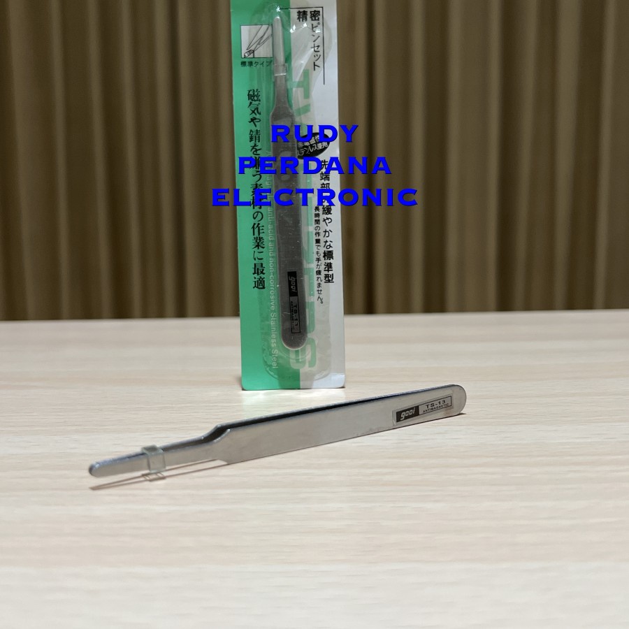 TWEEZERS ROUND ANTIMAGNETIC PINSET BULAT ANTI MAGNET GOOI TS-13