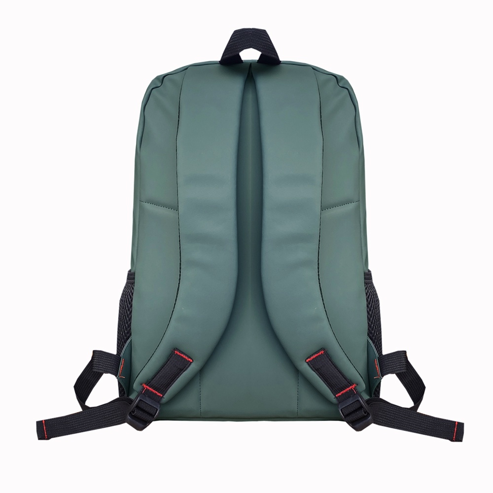 TAS RANSEL UNISEX IMPORT KEDAP AIR MODEL CASUAL TERBARU RANSEL LAPTOP KEKINIAN - MATE GREEN + Raincover