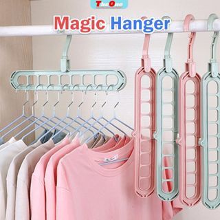 Gantungan Baju Magic Hanger Gantungan Baju 9 Lubang WARNA RANDOM