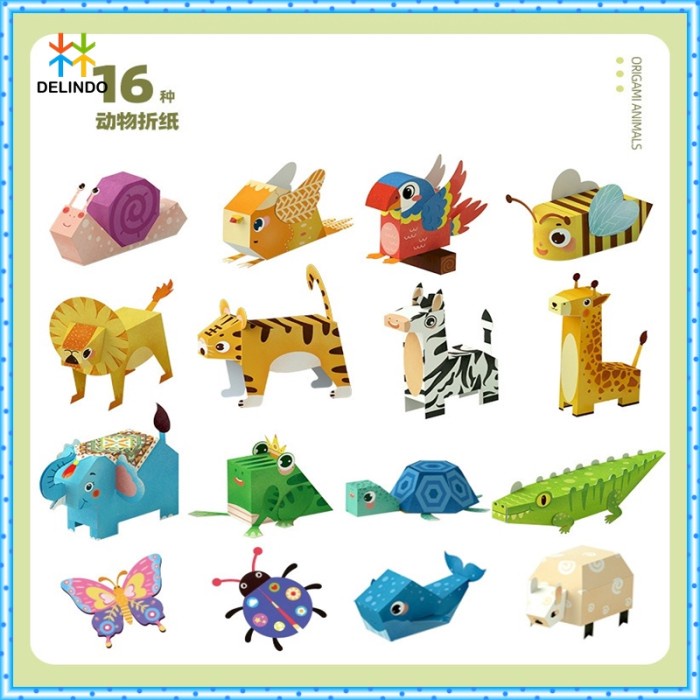 

Mainan 3d Paper Craft Kertas Origami DIY Tempel Lipat 3 Dimensi Kado