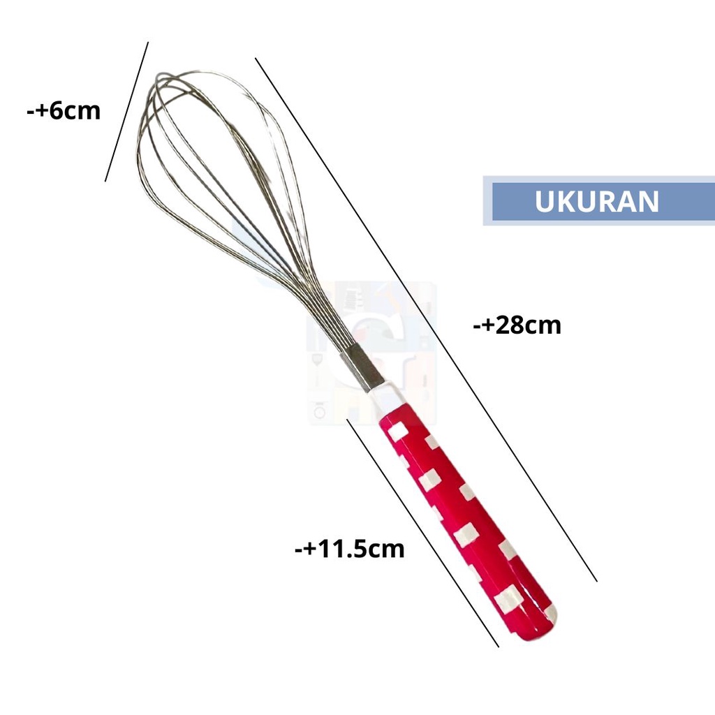 Kocokan Telur / Whisk Stainless Steel Ukuran L