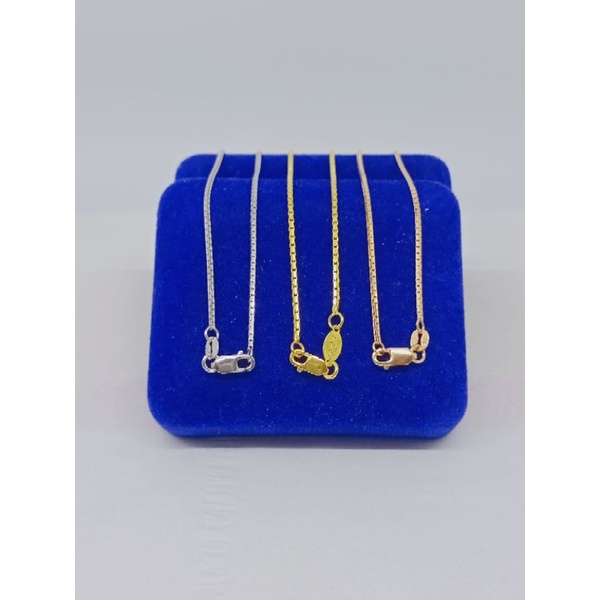 Kalung anak itali santa S925 / perhiasan perak 925 berlapis emas