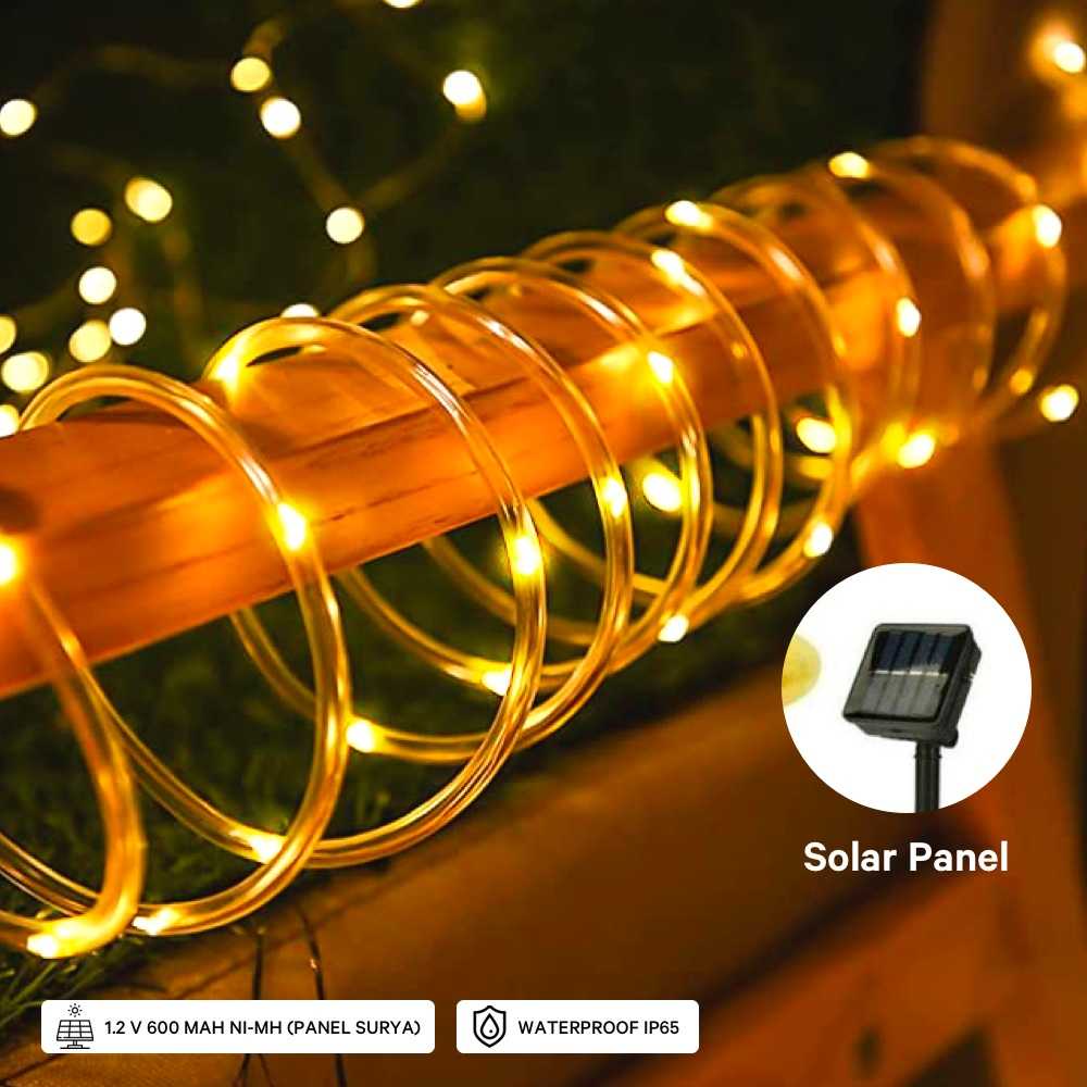 Lampu LED String Hias Solar Power 50 LED 7 Meter LISM-10