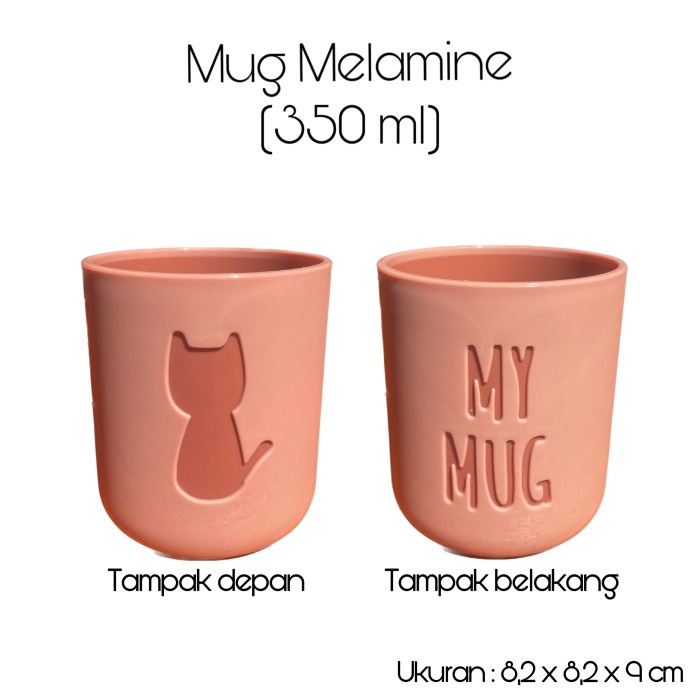 Mug Melamine (Motif Kucing)