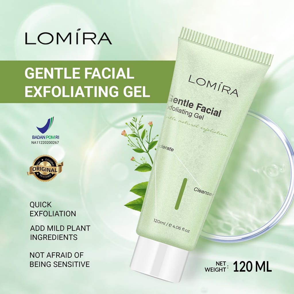 Jual Lomira Gentle Facial Exfoliating Gel 120ml Shopee Indonesia
