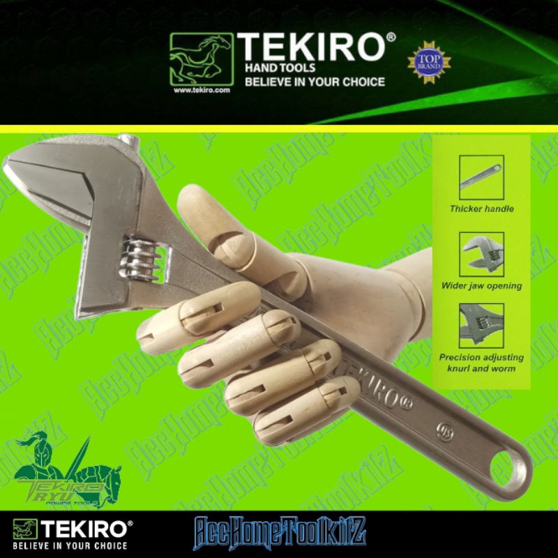 TEKIRO Kunci Inggris Crome 12# Adjustable Wrench Kunci Bago Bako 12 Inch