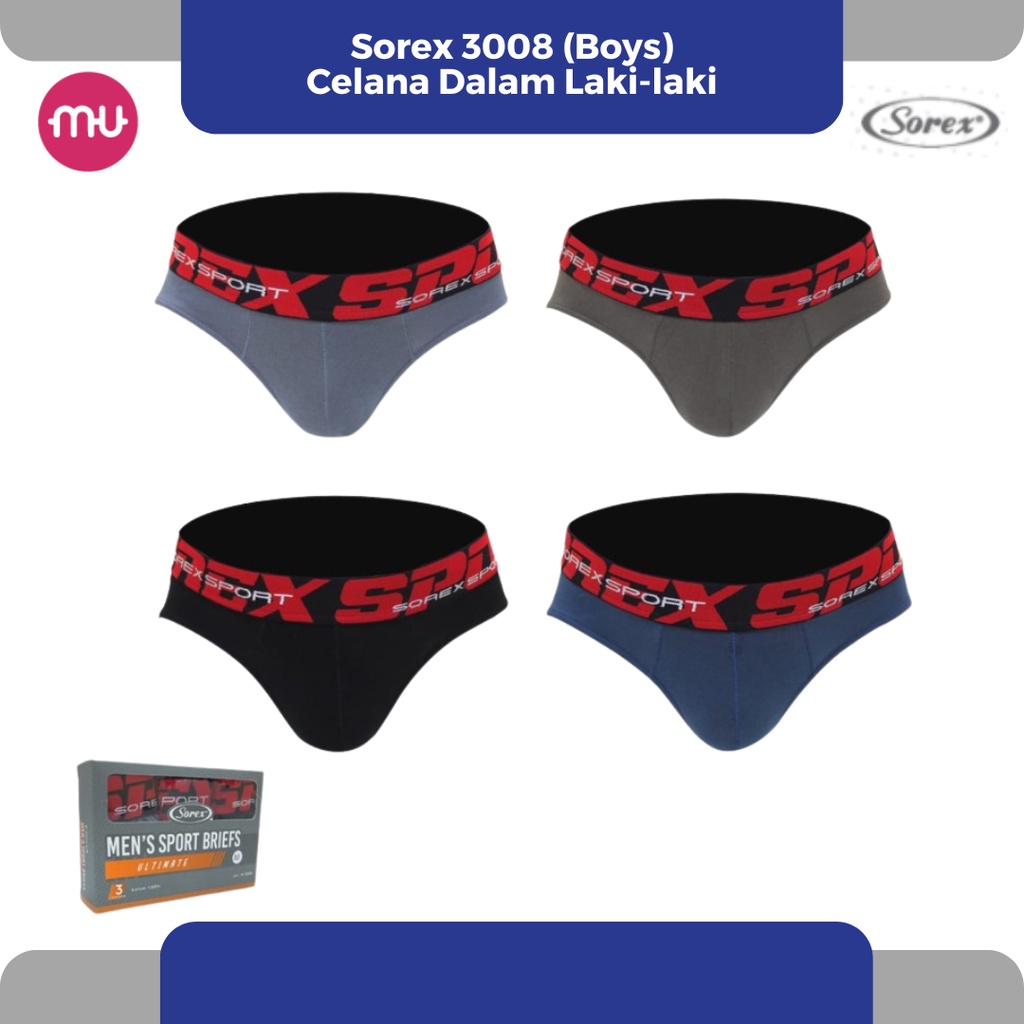 Celana Dalam Pria Sorex 3008 CD Original