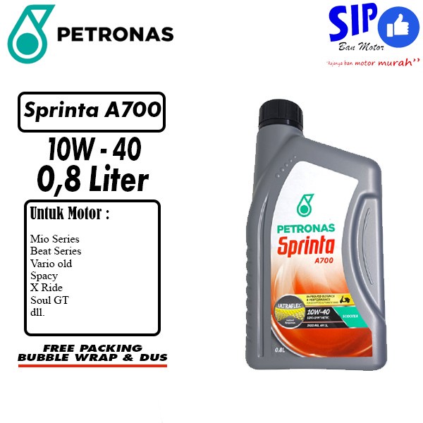 Oli Motor Vario Beat Mio Matic Petronas Sprinta A700 10w40 0.8L - Oli